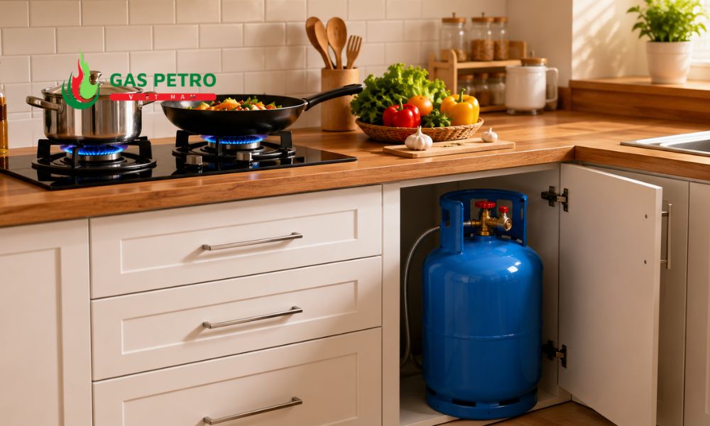 Bình gas 12kg dùng được bao lâu khi gia đình nấu ăn từ 2 đến 3 bữa mỗi ngày