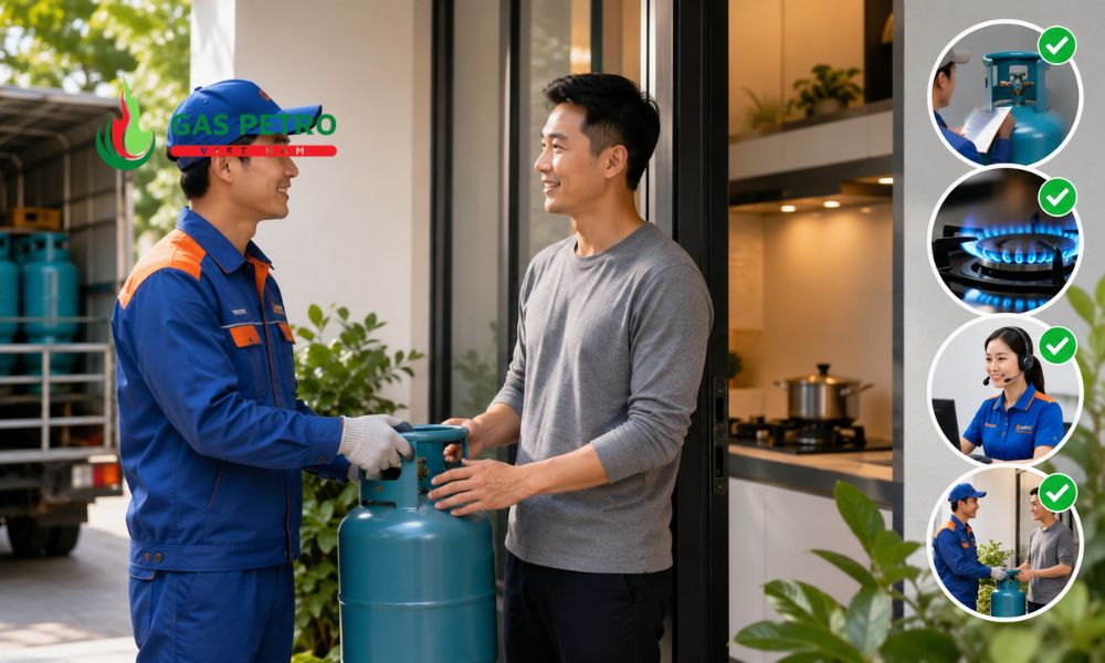 Cửa hàng gas chính hãng với đầy đủ chứng nhận an toàn