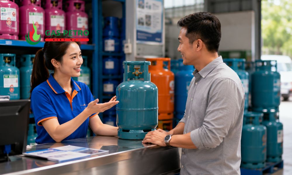 Bình gas chính hãng được cung cấp bởi đại lý chuyên nghiệp