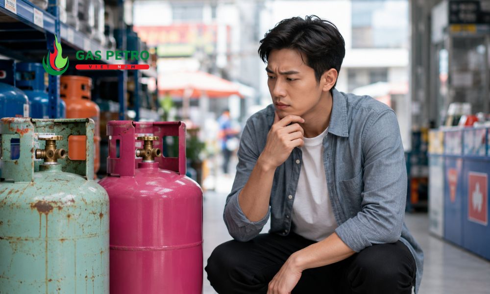 Kiểm tra nguồn gốc bình gas trước khi quyết định mua