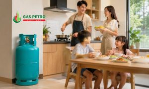 Gia đình 4 người sử dụng bình gas phù hợp cho nhu cầu nấu nướng hàng ngày