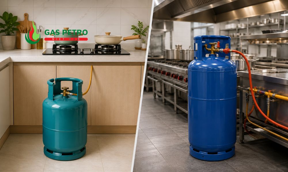 Nên dùng bình gas 12kg hay 45kg tùy thuộc vào nhu cầu sử dụng của từng gia đình và cơ sở kinh doanh