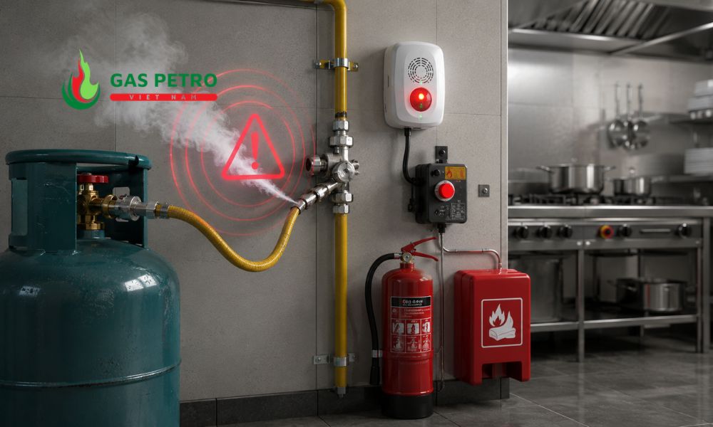 Phát hiện mùi gas bất thường trong nhà bếp