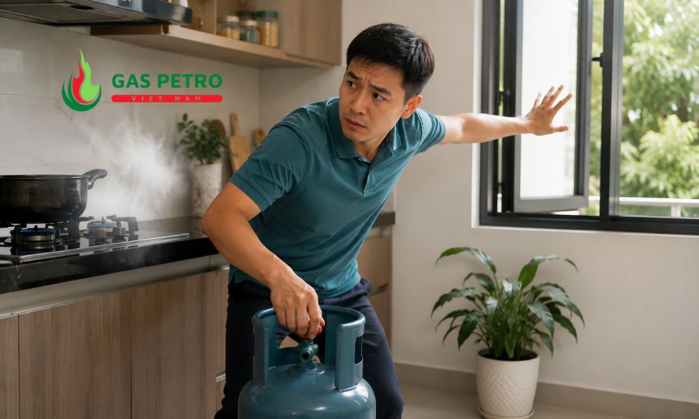 Cách kiểm tra vị trí rò rỉ gas an toàn tại nhà