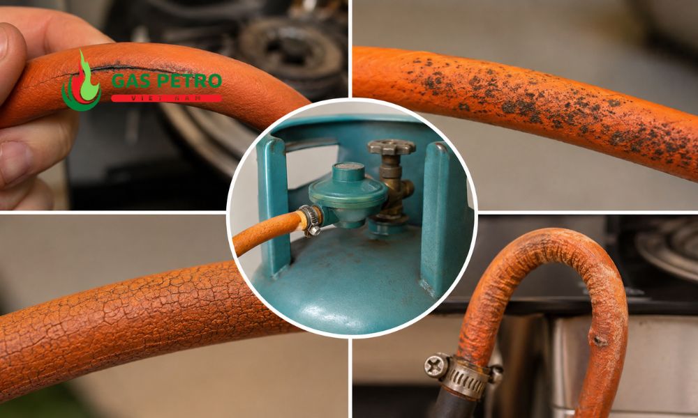 Dấu hiệu nhận biết dây gas đã xuống cấp
