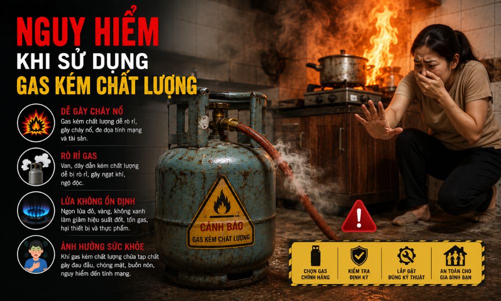 Nguyên tắc vàng giúp sử dụng gas an toàn hơn mỗi ngày