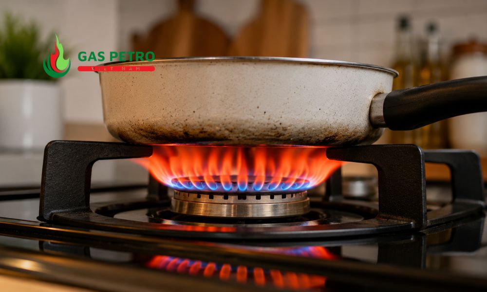 Hướng dẫn 3 bước xử lý bếp gas cháy lửa đỏ